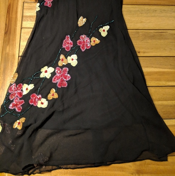 Beaded Sequined Formal Wedding Dress - Picture 2 of 7